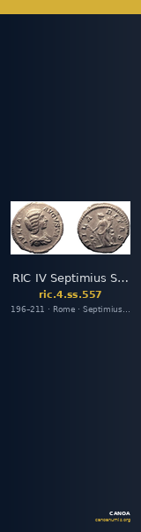 RIC IV Septimius Severus 557 — CANOA