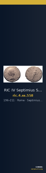 RIC IV Septimius Severus 558 — CANOA