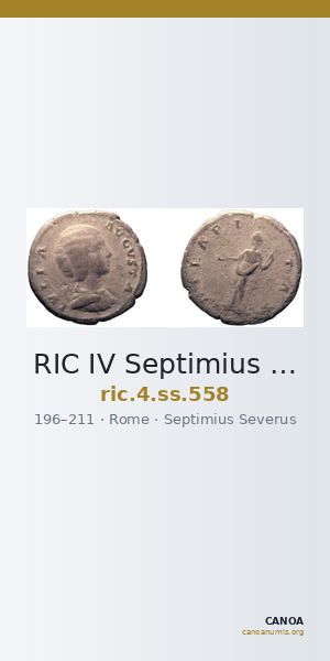RIC IV Septimius Severus 558 — CANOA