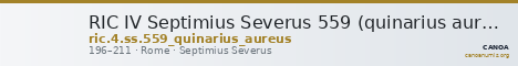 RIC IV Septimius Severus 559 (quinarius aureus) — CANOA