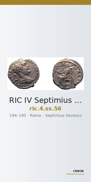 RIC IV Septimius Severus 56 — CANOA