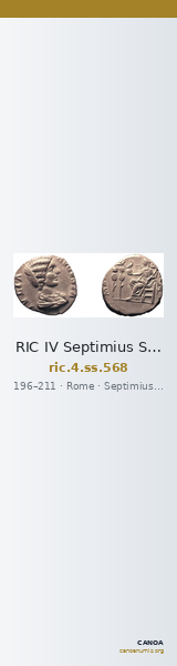 RIC IV Septimius Severus 568 — CANOA