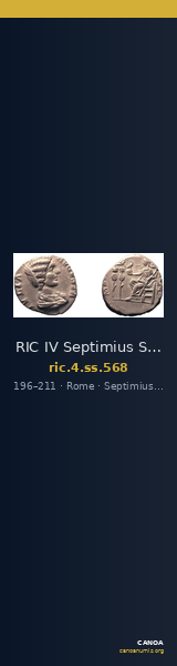 RIC IV Septimius Severus 568 — CANOA