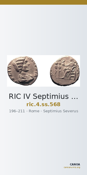 RIC IV Septimius Severus 568 — CANOA