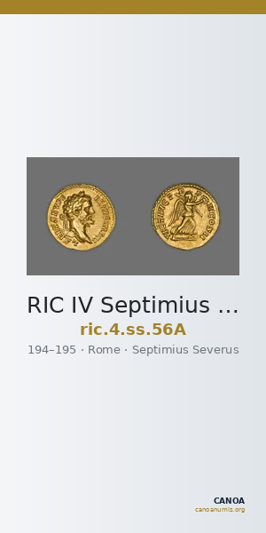 RIC IV Septimius Severus 56A — CANOA