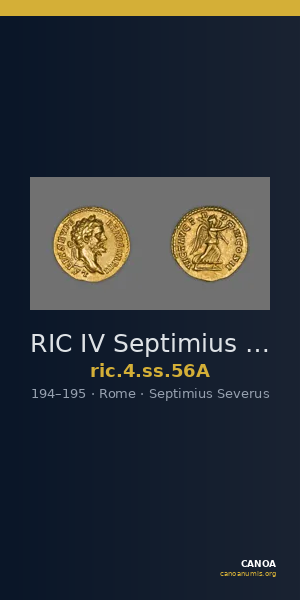 RIC IV Septimius Severus 56A — CANOA