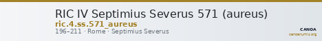 RIC IV Septimius Severus 571 (aureus) — CANOA