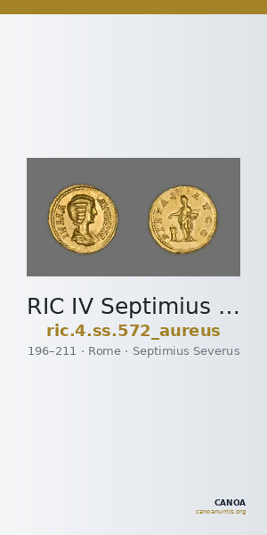 RIC IV Septimius Severus 572 (aureus) — CANOA