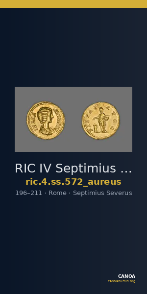 RIC IV Septimius Severus 572 (aureus) — CANOA