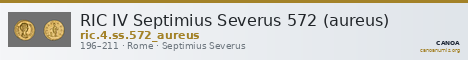 RIC IV Septimius Severus 572 (aureus) — CANOA