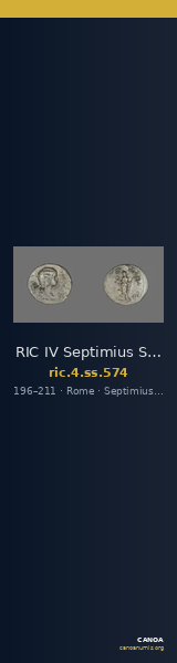 RIC IV Septimius Severus 574 — CANOA
