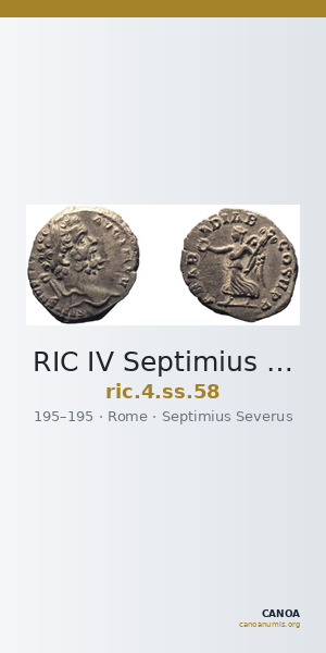 RIC IV Septimius Severus 58 — CANOA