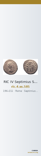 RIC IV Septimius Severus 585 — CANOA