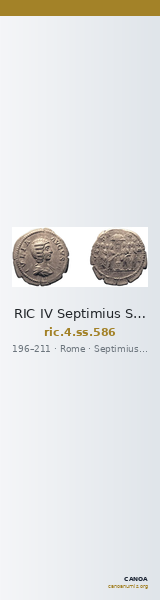 RIC IV Septimius Severus 586 — CANOA