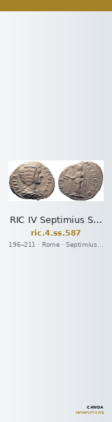 RIC IV Septimius Severus 587 — CANOA