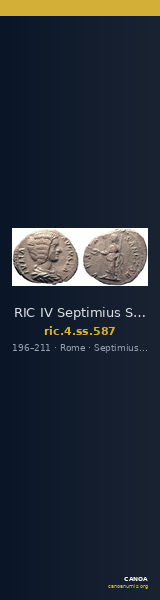 RIC IV Septimius Severus 587 — CANOA