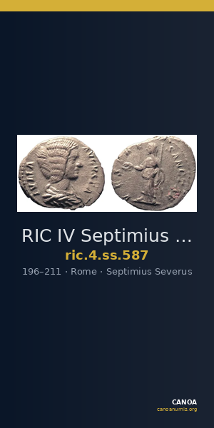 RIC IV Septimius Severus 587 — CANOA