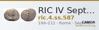 RIC IV Septimius Severus 587 — CANOA