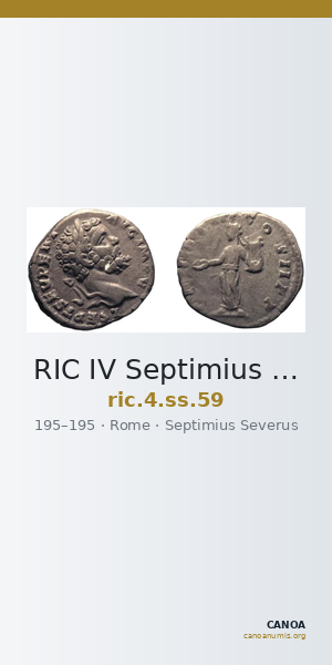 RIC IV Septimius Severus 59 — CANOA