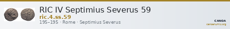 RIC IV Septimius Severus 59 — CANOA