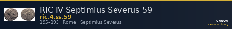 RIC IV Septimius Severus 59 — CANOA