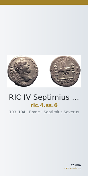 RIC IV Septimius Severus 6 — CANOA