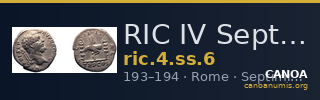 RIC IV Septimius Severus 6 — CANOA