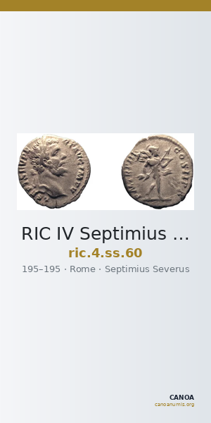 RIC IV Septimius Severus 60 — CANOA