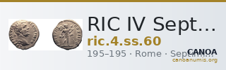 RIC IV Septimius Severus 60 — CANOA