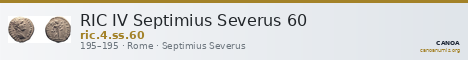 RIC IV Septimius Severus 60 — CANOA