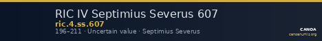 RIC IV Septimius Severus 607 — CANOA
