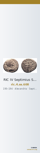 RIC IV Septimius Severus 608 — CANOA