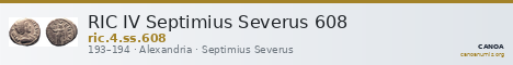 RIC IV Septimius Severus 608 — CANOA