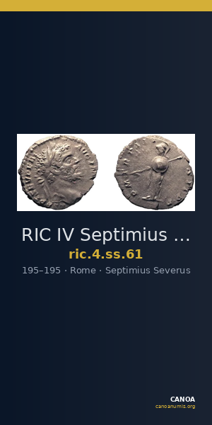 RIC IV Septimius Severus 61 — CANOA