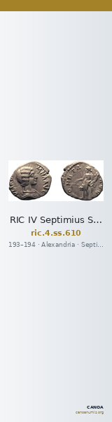 RIC IV Septimius Severus 610 — CANOA
