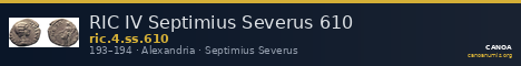 RIC IV Septimius Severus 610 — CANOA
