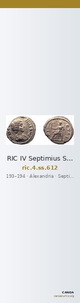 RIC IV Septimius Severus 612 — CANOA