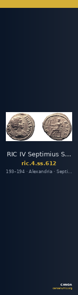 RIC IV Septimius Severus 612 — CANOA