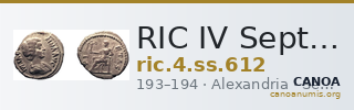 RIC IV Septimius Severus 612 — CANOA