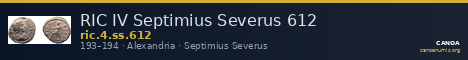 RIC IV Septimius Severus 612 — CANOA