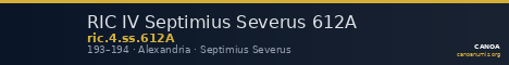 RIC IV Septimius Severus 612A — CANOA