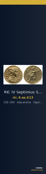 RIC IV Septimius Severus 613 — CANOA
