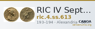 RIC IV Septimius Severus 613 — CANOA