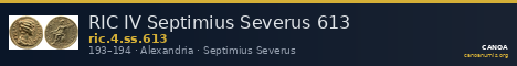 RIC IV Septimius Severus 613 — CANOA