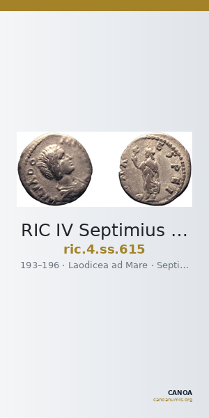 RIC IV Septimius Severus 615 — CANOA