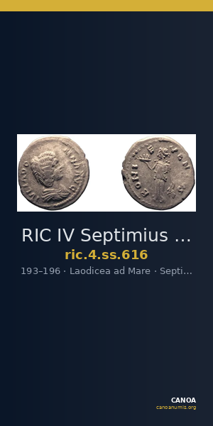 RIC IV Septimius Severus 616 — CANOA