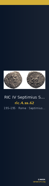 RIC IV Septimius Severus 62 — CANOA