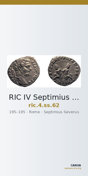 RIC IV Septimius Severus 62 — CANOA