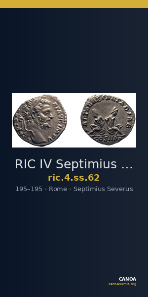RIC IV Septimius Severus 62 — CANOA