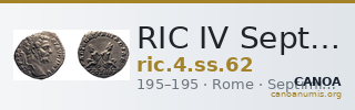 RIC IV Septimius Severus 62 — CANOA